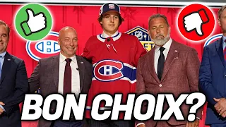 DAVID REINBACHER: UN MAUVAIS CHOIX OU PAS? - Canadiens de Montréal Repêchage NHL 2023