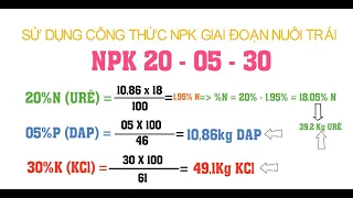 Nông dân cần biết-Cách trộn phân đơn thành phân NPK (tính toán lượng phân và cách sản xuất phân NPK)