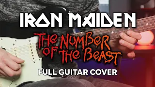 Iron Maiden - The Number of the Beast (Full Guitar Cover w/ solos)