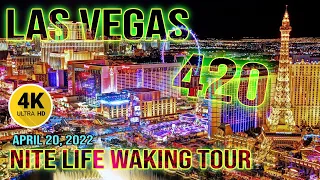 [4K] Las Vegas Strip at Night - April 2022 Virtual Walking Tour
