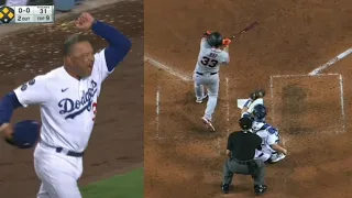 Dave Roberts EJECTED after controversial check swing in Dodgers-Giants game