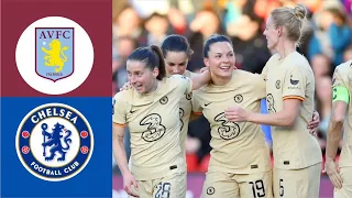 Full Match | Aston Villa women vs Chelsea women | Sam Kerr Scores GOALS - Guro Reiten ROAR