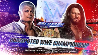 WWE 2K24 | Cody Rhodes VS AJ Styles Undisputed WWE title match