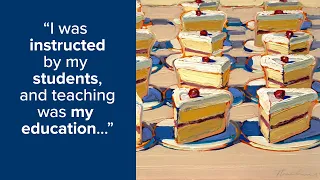 Artist Talk: Wayne Thiebaud on "A Lifetime of Painting"