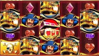 ★★JACKPOT HANDPAY★★$125 BETS★★PIRATE SHIP HIGH LIMIT SLOT MACHINE BUENO DINERO MUSEUM SLOTS WMS