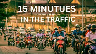 Riding a Motorbike through Da Nang, Vietnam for 15 minutes straight.