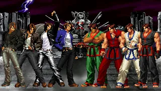 [KOF Mugen] Kyo Kusanagi Team vs Kim Kaphwan Team