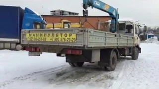 Видеообзор на бортовой грузовик с манипулятором FOTON AUMAN III 135P