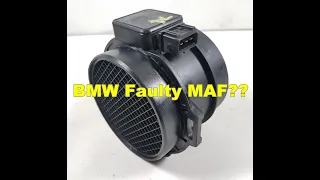 How to diagnose Mass Air Flow Meter for BMW E46 E39 E53 models