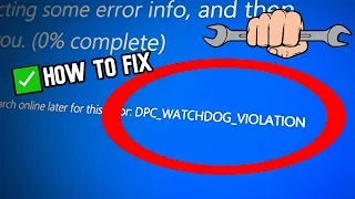 SOLVED Stop Code DPC_WATCHDOG_VIOLATION Windows 11/10 (SOLVE 2024)