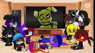 Fnaf 1 + Aftons react to Just Gold | Gacha Club | My AU