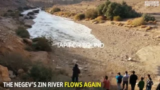 The Incredible Moment a River is Reborn in the Israeli Desert!
