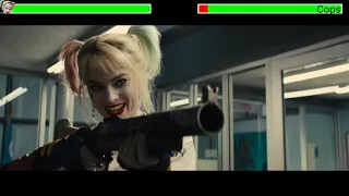 Harley Quinn vs. Cops (Police Station Fight) with healthbars