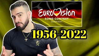 🇩🇪 ALL Germany Eurovision Songs 1956-2022 *REACTION*