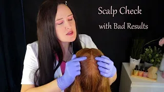 ASMR Perfectionist Scalp Check with Bad Results (Whispered)