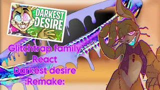 Glitchtrap family react to Darkest desire |remake|@LunaticHugo