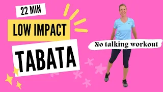 22 minute Low Impact All-Standing TABATA Workout with 4 Rounds