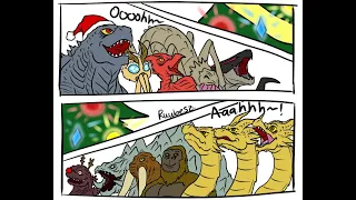 Godzilla KOTM | Mothra's Christmas Party (Godzilla Comic Dub)