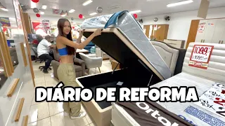 DIÁRIO DE REFORMA #1 | procurando uma cama baú+ conseguir abrir uma conta na caixa