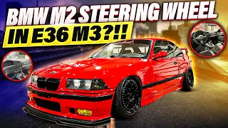 CAN You Fit a BMW M2 Steering Wheel in E36 M3?!!
