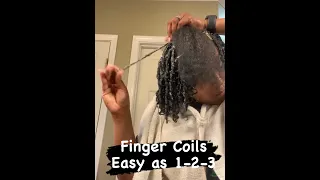 FINGER COILS AS EASY AS 1-2-3 | NATURAL HAIR | NATURAL HAIR PRODUCTS | DINKINS CURLY GIRLS