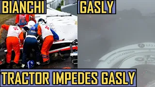 TRACTOR Impedes GASLY nearly repeating BIANCHI 2014 Incident at Suzuka | Japanese GP 2022