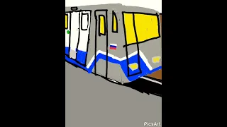 Московское метро, поезд 81 760 Ока на станции Третьяковская Калужско-Рижской линии