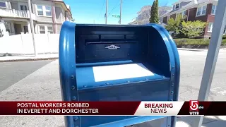 3 mail carriers robbed in Boston area