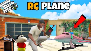 GTA 5 : Franklin Stealing RC Toy Plane To Gift Pinchan & Shinchan In GTA 5 ! (GTA 5 Mods)