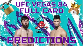 UFC Vegas 84: Full Card Predictions & Betting Breakdown | Ankalaev vs Walker 2