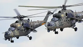 Ми-35М пилотаж на МАКС2021