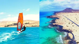 Windsurfing Fuerteventura | Drone DJI | GoPro Hero 8 Black | René Egli | Sotavento, Costa Calma | HD