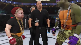 Hasbulla vs. Donatello Turtle - EA Sports UFC 4 - Crazy UFC 👊🤪