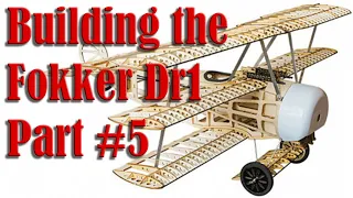 Building the Fokker Dr1 770mm, Assembling the Lower Wing, Pt-5