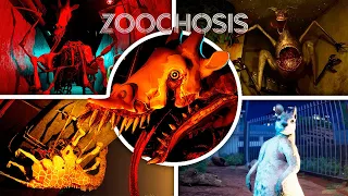 Zoochosis - Game Trailer Analysis (All Bosses & Animals & Monsters)