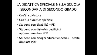 Prova scritta TFA SOSTEGNO