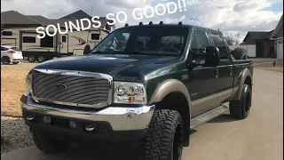 7.3 POWERSTROKE gets SWEET MBRP 4" Turbo Back Exhaust!