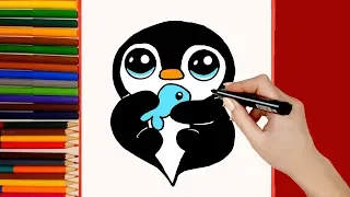 How to Draw a Cute Penguin Easy