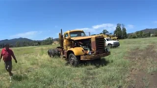 1956 Detroit 6 71 powered FWD truck moving for first time in 2 years