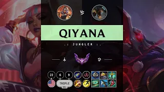 Qiyana Jungle vs Fiddlesticks - NA Master Patch 14.9