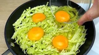 I cook cabbage with eggs every day! Breakfast it tastes delicious🔝3 TopRecipes # 258