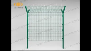Welded Wire Mesh Fence 3D Animation