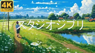 【Summer Ghibli Piano 】💛 考えすぎるのをやめる 🌻 3時間 ジブリメドレーピアノ💖 ジブリ音楽はポジティブなエネルギーをもたらします 💎魔女の宅急便, となりのトトロ