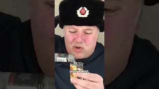 How to drink Russian vodka properly like a Slav #shorts