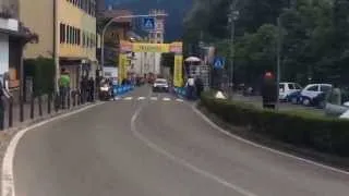 Arrivo al Traguardo Volante di Cavalese della 18a tappa del Giro d'Italia 29 maggio 2014