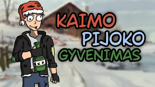 KALĖDINIS LIETUVOS KAIMO PIJOKO GYVENIMAS!