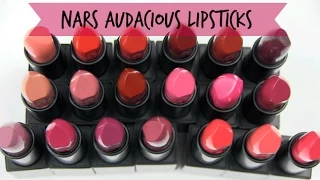 NARS Audacious Lipsticks: Live Swatches & Review