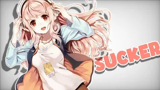 Nightcore → Sucker (Lyrics) Female Cover