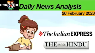 26 February 2024 The Hindu & The Indian Express