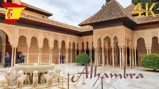 Exploring Alhambra & Generalife - A Breathtaking 4K City Walk through Granada, Spain 🇪🇦